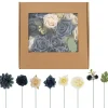 DIY Rose Peony & Dahlia Arrangement Box Blue (26x25x6cmH)
