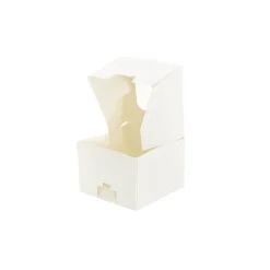 Donut Single Baked Goods Window Box White (99x99x70mmH)