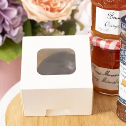 Donut Single Baked Goods Window Box White (99x99x70mmH)