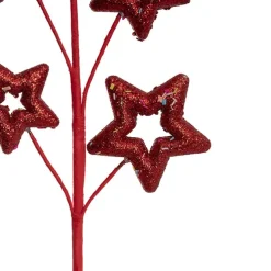 Donut Star Spray w Sprinkles Red (43cmH)