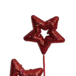 Donut Star Spray w Sprinkles Red (43cmH)