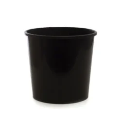 Dutch Flower Bucket Plastic Round 05L Black (23Dx20cmH)