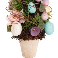 Easter Egg Fern & Vine Potted Tree Multi Colour (41cmH)