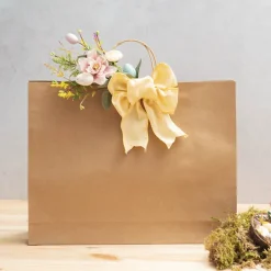 Easter Egg Flower & Fern Pick Multi Colour (40cmH)