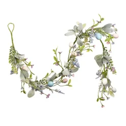 Easter Egg Lamb's Ear Leaf Garland Green (150cmL)