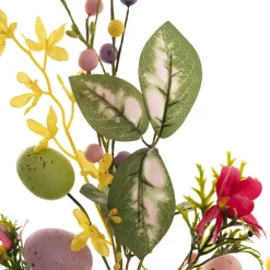 Easter Egg Mixed Flower Spray Multi Colour (55cmH)