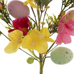 Easter Egg Mixed Flower Spray Multi Colour (55cmH)