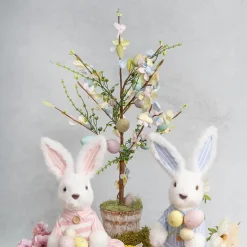 Easter Egg Potted Tree Multi Colour (50cmH)