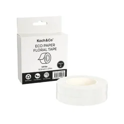ECO Paper Parafilm Floral Tape Pack 2 White (12.5mm x 27m)