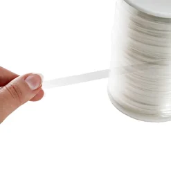 Elastic Bouquet Tying Tape Roll Clear (6mmx150m)