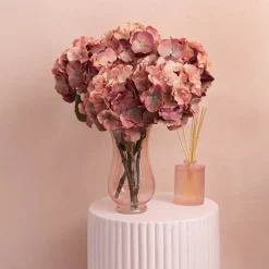 Eldorado Hydrangea Stem Rustic Coral (18cmDx64cmH)