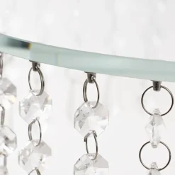 Elegant Crystal Cake Stand Round 2 Tier Clear (40cmH)