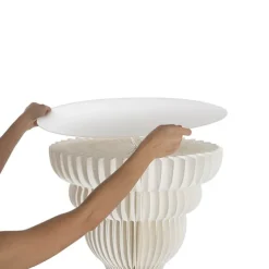 Elegant Foldable Paper Plinth White (50Dx70cmH)