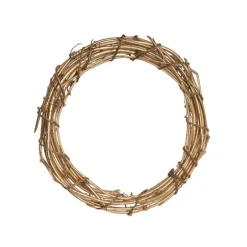 Elegant Rattan Wreath Champagne Gold (40cmD)