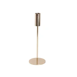 Elegant Single Taper Candle Holder Stand Gold (8x23cmH)