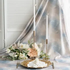 Elegant Single Taper Candle Holder Stand Gold (8x23cmH)