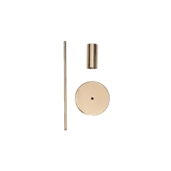 Elegant Single Taper Candle Holder Stand Gold (8x23cmH)