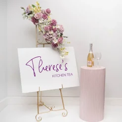 Elegant Tall Easel Matte Gold (46x147.5cmH)