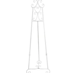 Elegant Tall Easel Matte White (50.5x53x168.5cmH)