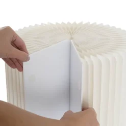 Elite Foldable Paper Plinth Set 2 White (31Dx35cmH & 45cmH)