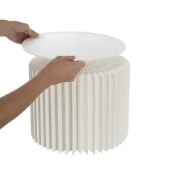 Elite Foldable Paper Riser Set 2 White (31Dx25cmH & 35cmH)