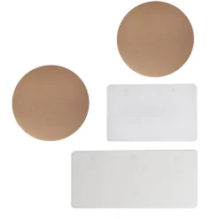 Elite Foldable Paper Riser Set 2 White (31Dx25cmH & 35cmH)