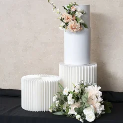 Elite Foldable Paper Riser Set 2 White (31Dx25cmH & 35cmH)