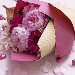 Embossed Paper Burgundy (50x70cm) Pack 50