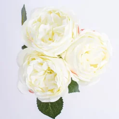 English Garden Rose Bouquet White (35cmH)