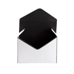 Envelope Flower Box Large Pack 5 White Black (23Lx8Dx16cmH)