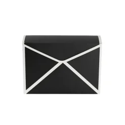 Envelope Flower Box Large Spots Black Pack 5 (23Lx8Dx16cmH)