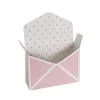 Envelope Flower Box Large Spots Pink Pack 5 (23Lx8Dx16cmH)