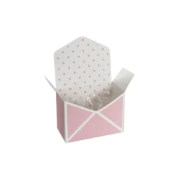 Envelope Flower Box Small Spots Pink Pack 5 (15.5Lx8Dx11cmH)
