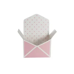 Envelope Flower Box Small Spots Pink Pack 5 (15.5Lx8Dx11cmH)
