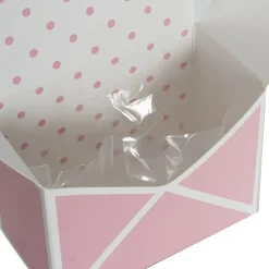 Envelope Flower Box Small Spots Pink Pack 5 (15.5Lx8Dx11cmH)