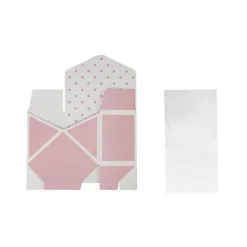 Envelope Flower Box Small Spots Pink Pack 5 (15.5Lx8Dx11cmH)