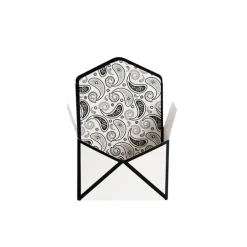 Envelope Flower Box Small Paisley White Pk5 (15.5Lx8Dx11cmH)