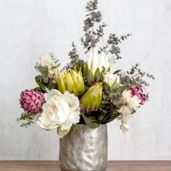 Eucalyptus Mini Leaf Bouquet x6 Green Grey (35cmH)