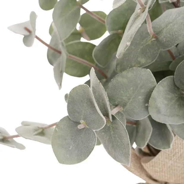 Eucalyptus Tree Burlap Jute Green (40cmH)
