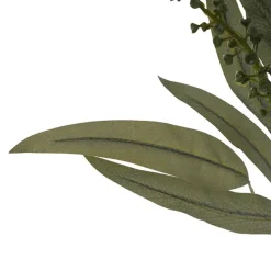 Eucalyptus Willow Leaf & Seed Spray Green (77cmH)