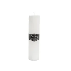 Event Flat Top Pillar Candle 36HR White (5x15cmH)