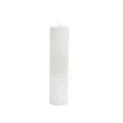 Event Flat Top Pillar Candle 36HR White (5x15cmH)