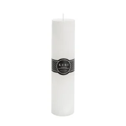 Event Flat Top Pillar Candle 50HR White (5x20cmH)