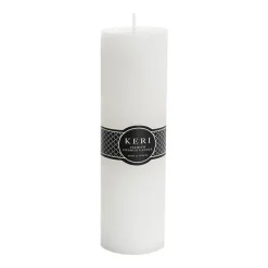 Event Flat Top Pillar Candle 122HR White (7x25cmH)