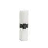 Event Flat Top Pillar Candle 78HR White (7x15cmH)