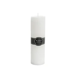 Event Flat Top Pillar Candle 78HR White (7x15cmH)