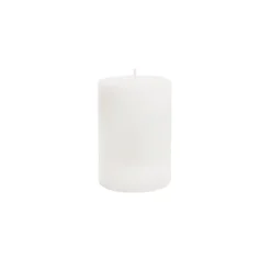Event Flat Top Pillar Candle 52HR White (7x10cmH)
