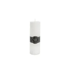 Event Flat Top Pillar Candle 14HR White (5x10cmH)