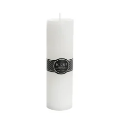 Event Flat Top Pillar Candle 100HR White (7x20cmH)
