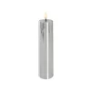 Event LED Trueflame Flickering Pillar Candle Chrome 5DX21cmH